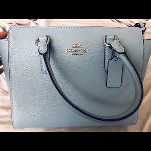 Brand New Blue Coach Mini Satchel